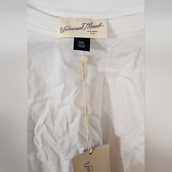 Universal Thread White Crop Blouse with Tie back - Picture 3 of 3